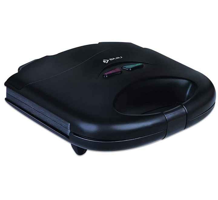 Bajaj SWX 3 Deluxe Sandwich Toaster 800W Black Regular (Model Number: 270105) 270105 SWX3 DELUXE